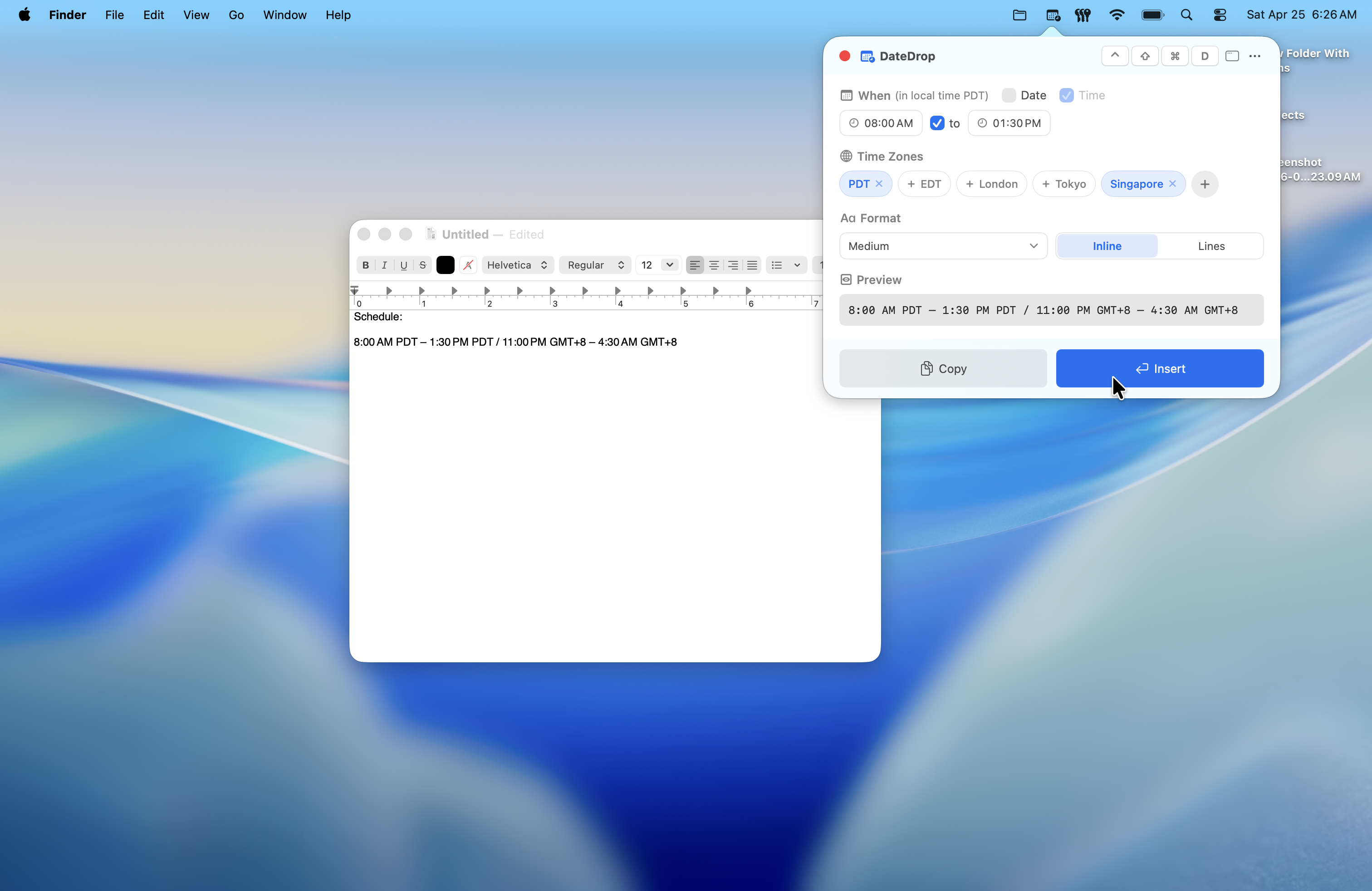 DateDrop screenshot 2