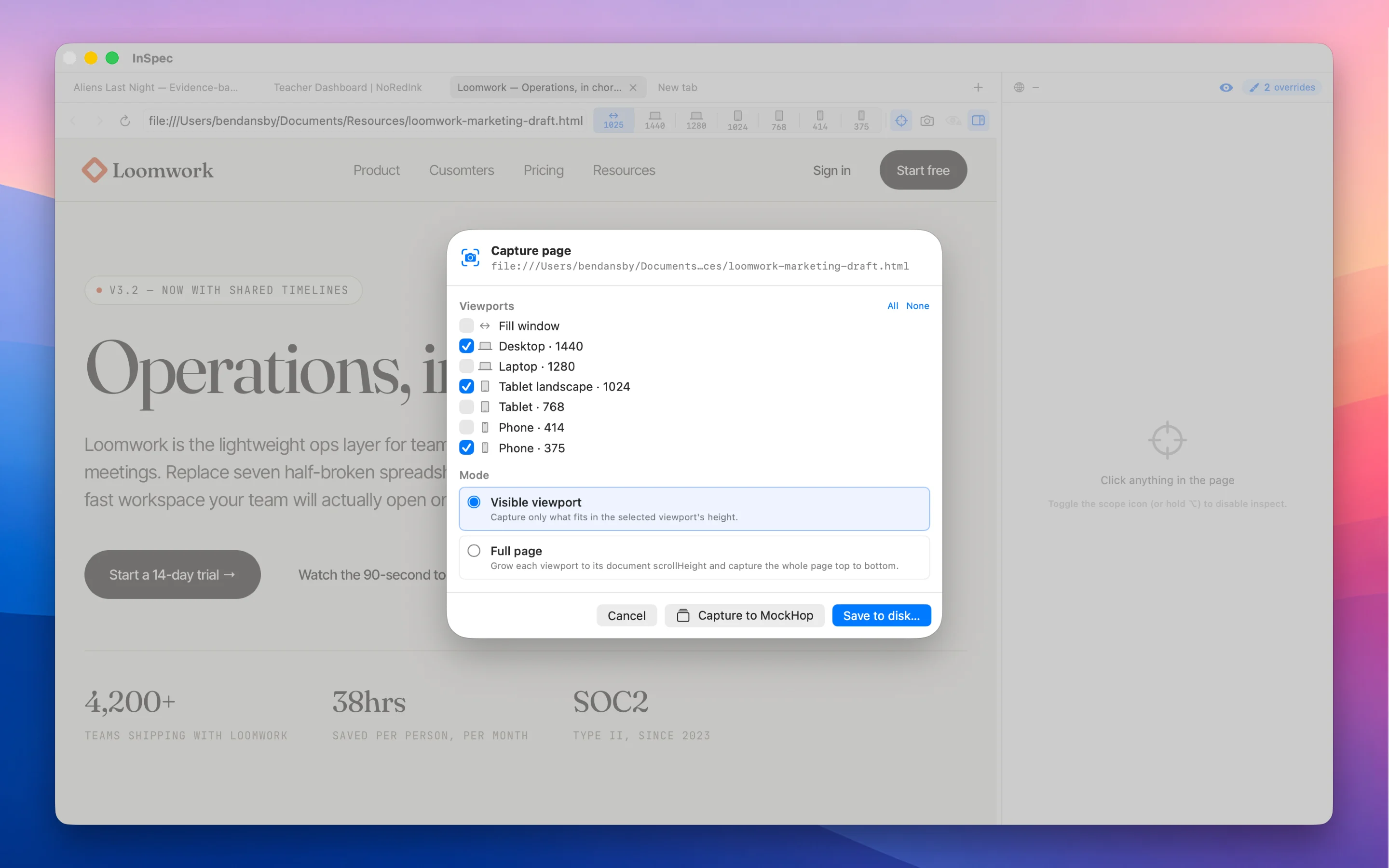 InSpec screenshot 4