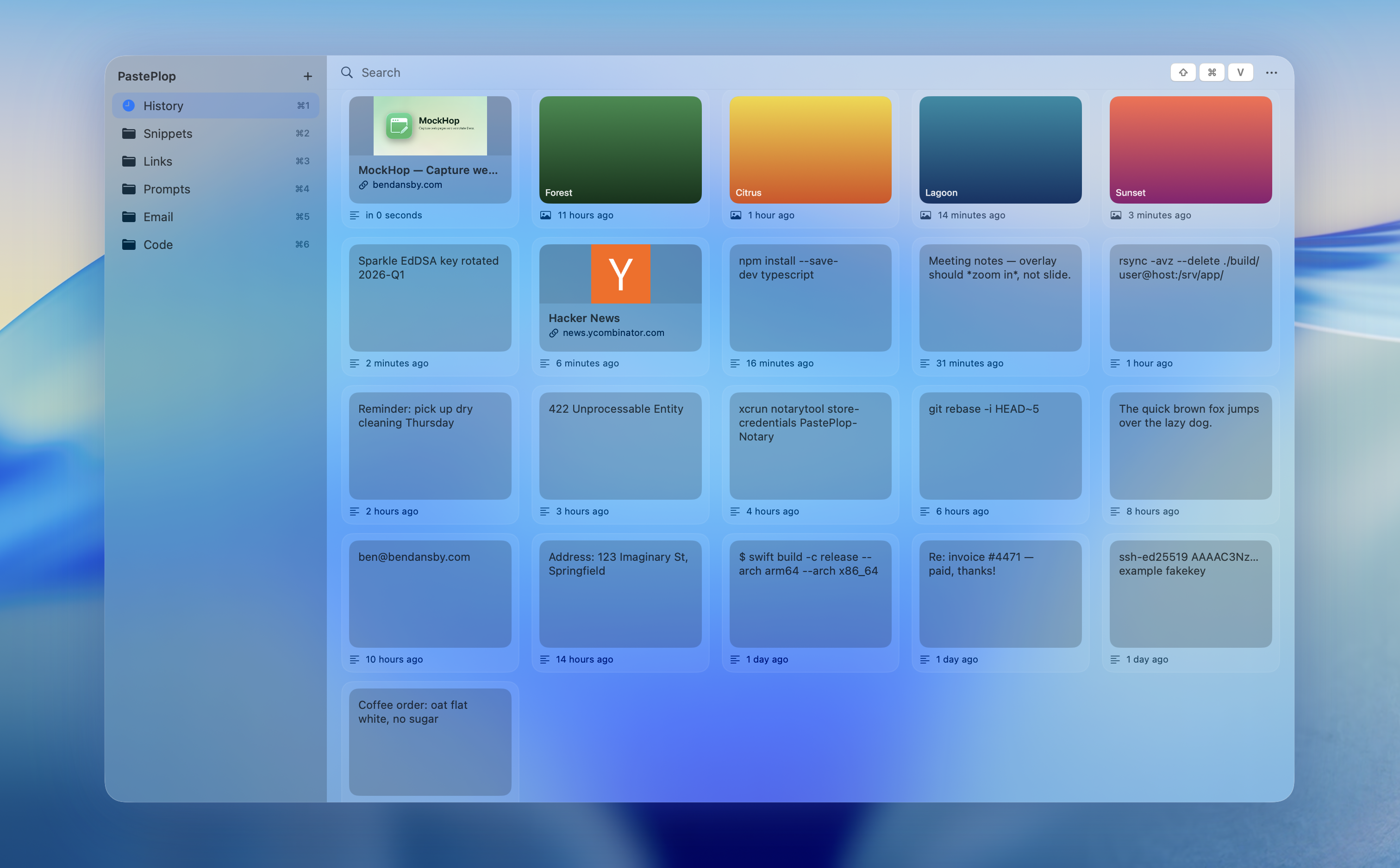 PastePlop screenshot 1